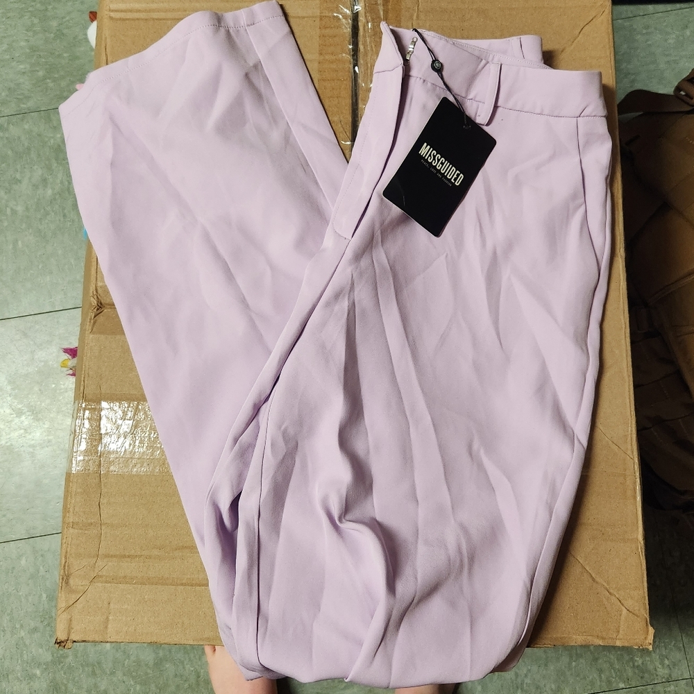 NWT Missguided lilac trousers